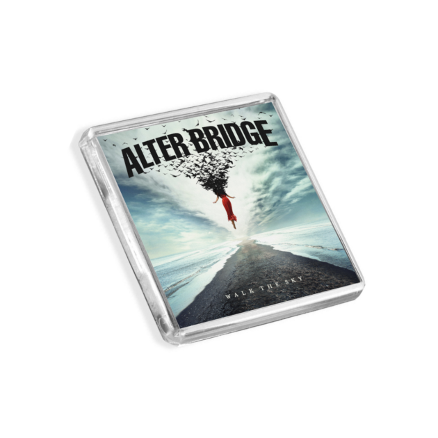 Image of Alter Bridge - Walk the Sky album cover-inspired fridge magnet on a white background