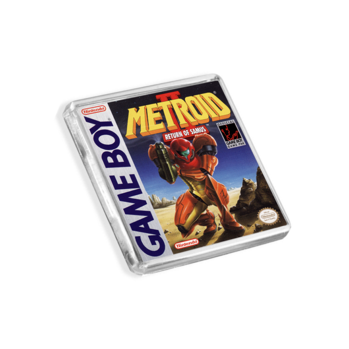 Metroid II Return of Samus Game Boy-Inspired Magnet