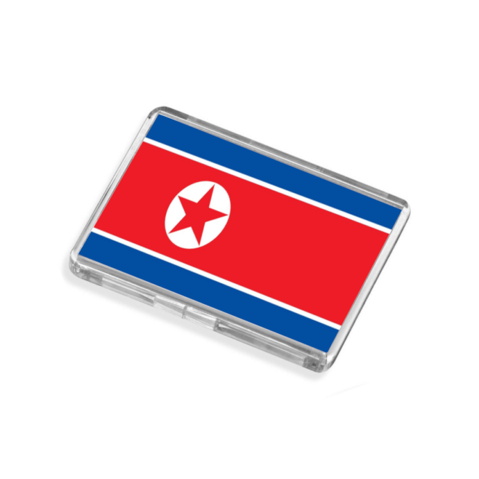 North Korea Flag-Inspired Magnet