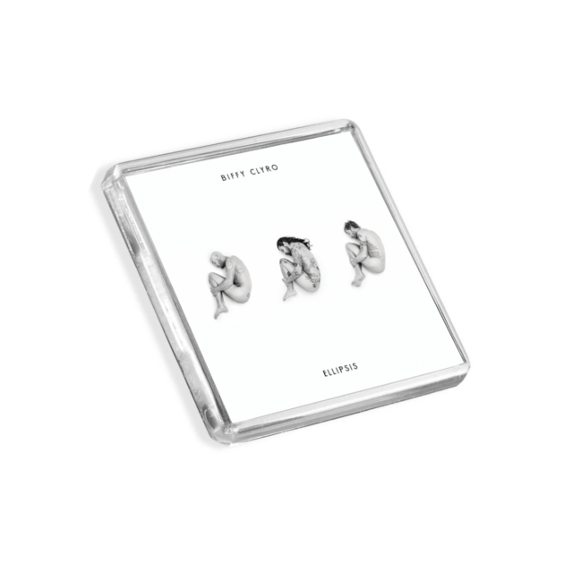 Image of Biffy Clyro - Ellipsis album cover-inspired fridge magnet on a white background