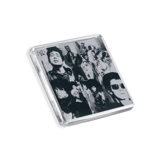 Image of Duran Duran - Thank You album cover-inspired fridge magnet on a white background