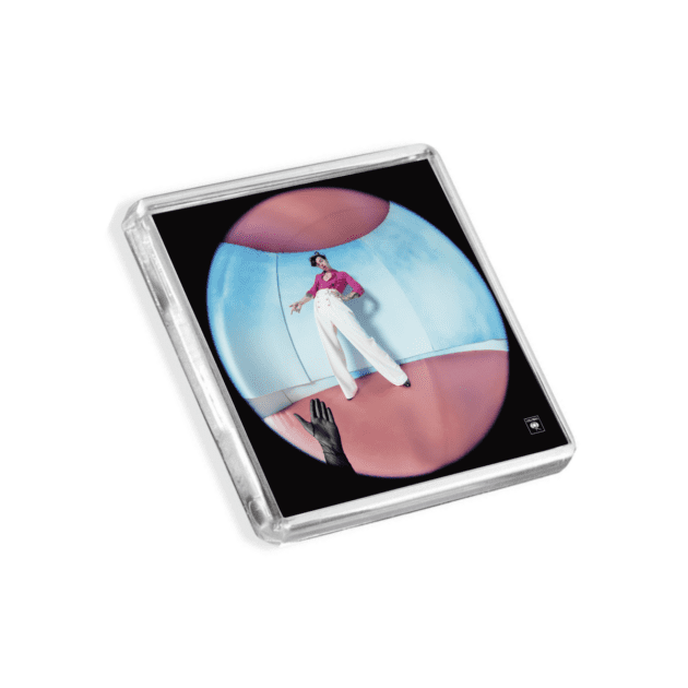 Image of Harry Styles - Fine Lines album cover-inspired fridge magnet on a white background