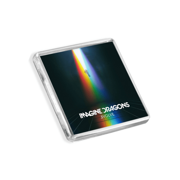 Image of Imagine Dragons - Evolve album cover-inspired fridge magnet on a white background