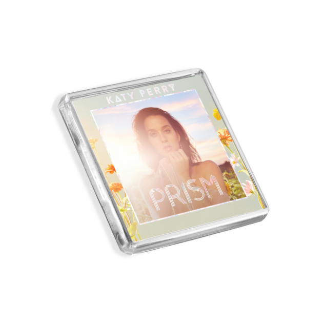 Image of Katy Perry - Prism album cover-inspired fridge magnet on a white background