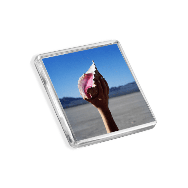 Image of The Killers - Wonderful Wonderful album cover-inspired fridge magnet on a white background