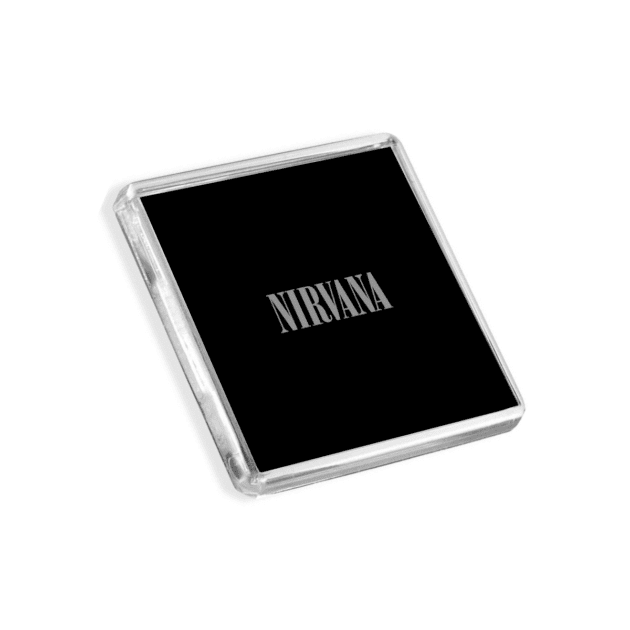 Image of Nirvana - Nirvana album cover-inspired fridge magnet on a white background