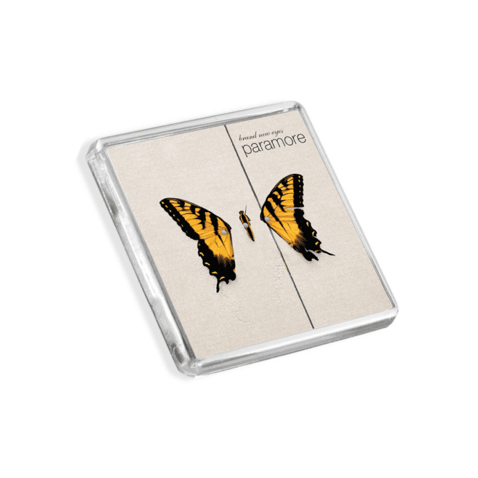 Plastic Paramore - Brand New Eyes magnet on a white background