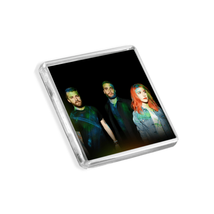 Plastic Paramore - Paramore magnet on a white background