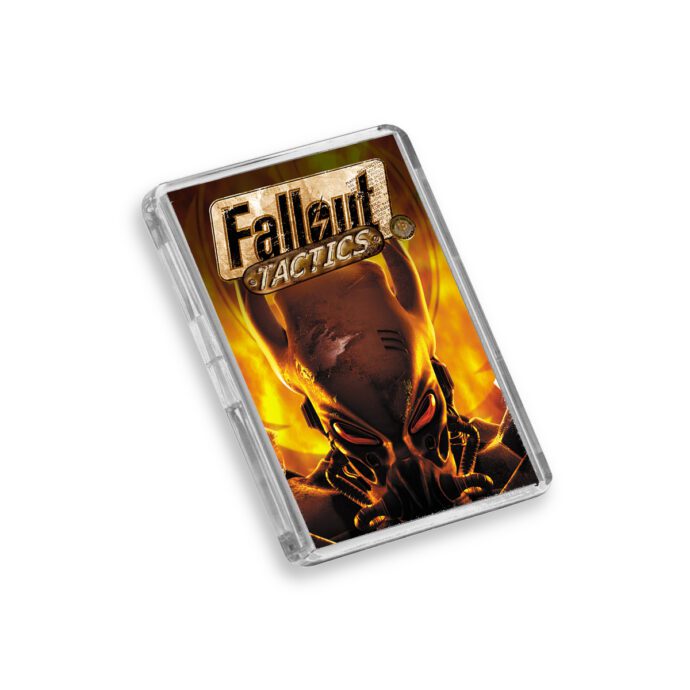 Fallout Tactics fridge magnet on a white background