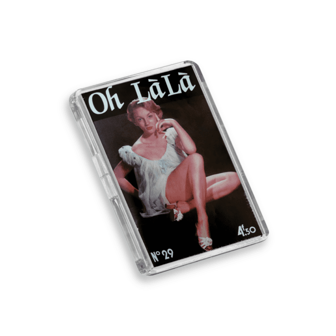 Back to the Future Oh LaLa fridge magnet on a white background
