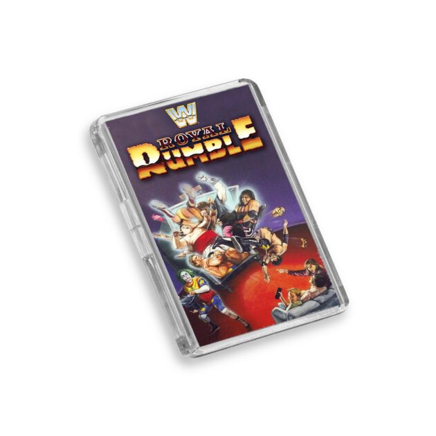 Plastic WWE Royal Rumble 1994 fridge magnet on white background