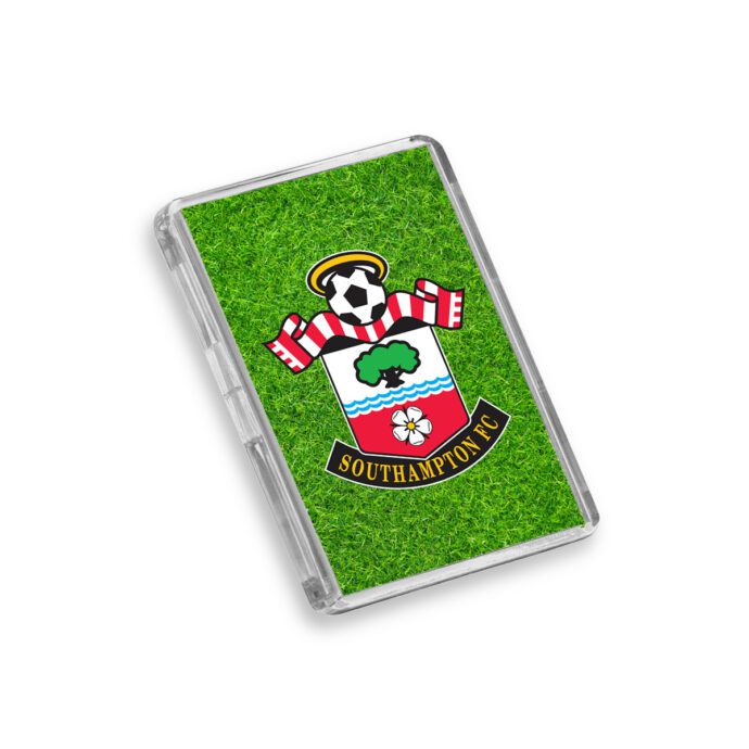 Plastic Southampton fridge magnet on a white background